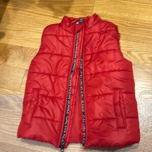 Calvin Klein Jeans Red Puffer Vest Size 3T